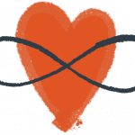 graphic of heart with infinity