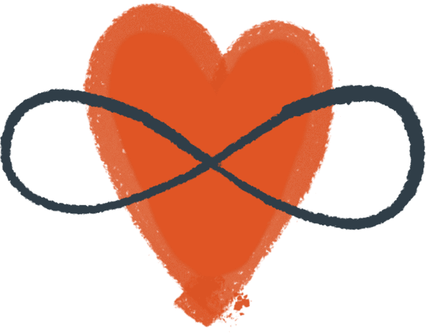 graphic of heart with infinity