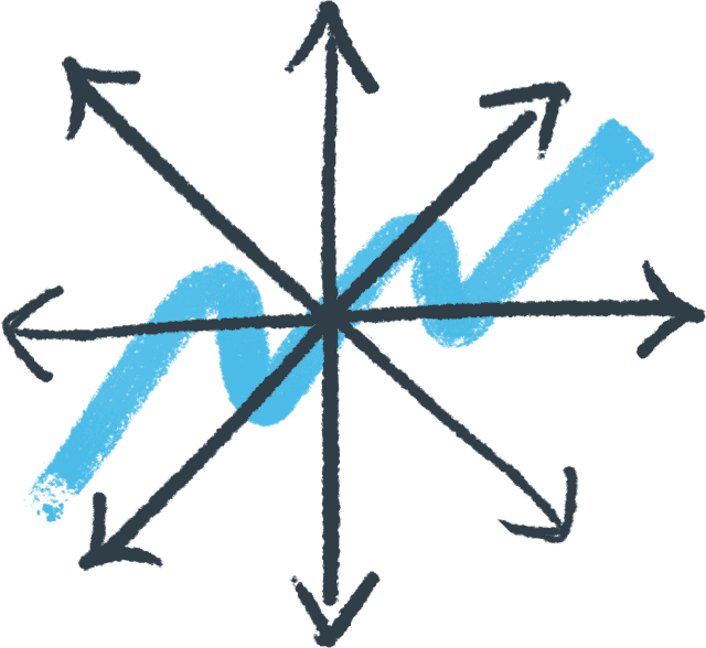 graphic of arrows in multiple directions